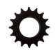 PIÑON FIJO NEGRO 1/8"  17 D