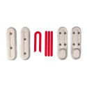 KIT 4 CARCASAS + 4 REFLECTANTES BLANCO-ROJO