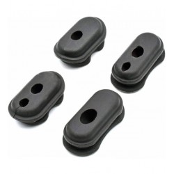 SET 4 SILICONAS (ENTRADA/SALIDA) CABLEADO -NEGRO fabricado por