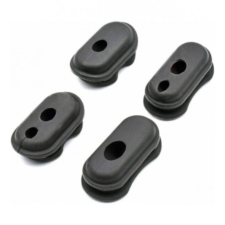 SET 4 SILICONAS (ENTRADA/SALIDA) CABLEADO -NEGRO fabricado por