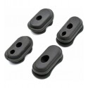 SET 4 SILICONAS (ENTRADA/SALIDA) CABLEADO -NEGRO