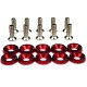 SET 10 TORNILLOS M6 + 10 ARANDELAS JDM COLOR NEGRO