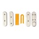 KIT 4 CARCASAS + 4 REFLECTANTES [BLANCO-AMARILLO] fabricado por