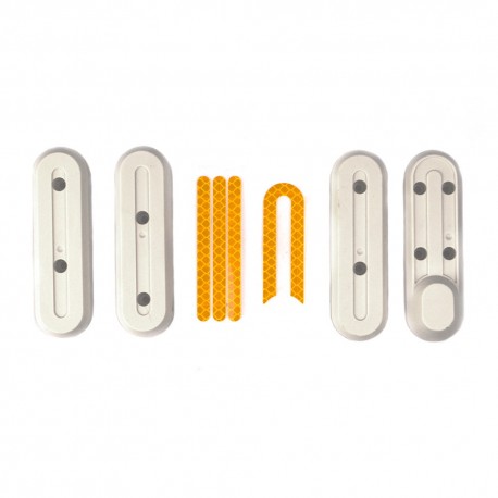 KIT 4 CARCASAS + 4 REFLECTANTES [BLANCO-AMARILLO] fabricado por