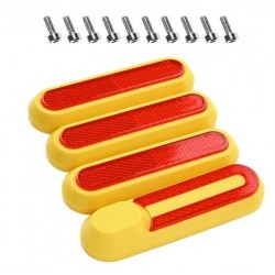KIT 4 CARCASAS + REFLECTANTES [AMARILLO-ROJO] fabricado por