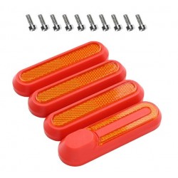 KIT 4 CARCASAS + REFLECTANTES [ROJO-NARANJA] fabricado por