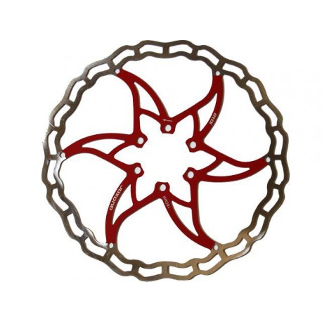 DISCO FRENO QUAXAR 180MM ROJO fabricado por