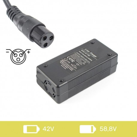 Cargador [14s] 52V 4A conector GX16 fabricado por