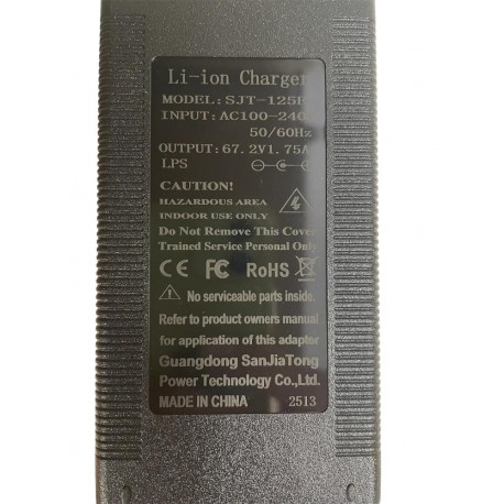 CARGADOR 60V 1.75A SALIDA(67.2V) DUALTRON LP16 fabricado por