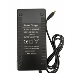 CARGADOR 54.6V 2A DC 2.1mm fabricado por