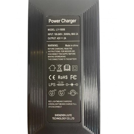 CARGADOR 42V 2A MULTI-PUNTA PREMIUM fabricado por