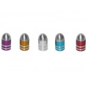 JUEGO 2 TAPONES VALVULA PLATA